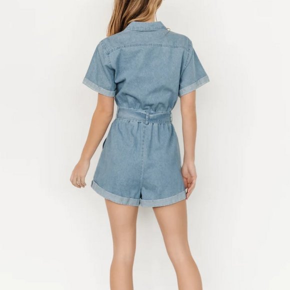 NWT Baltic Born Ronan Button Down Romper - Picture 4 of 5